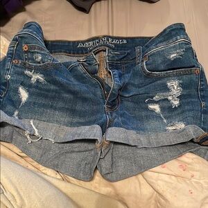 American Eagle Distressed Denim Shorts